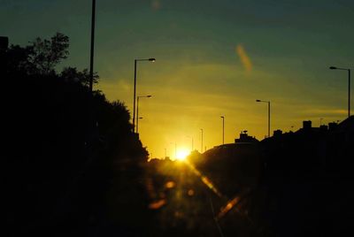 Sun shining through clouds