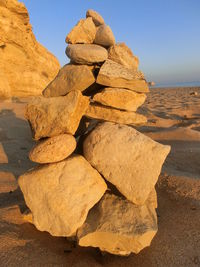 Rocks on beach