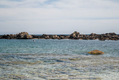 Scenic view of sea against sky