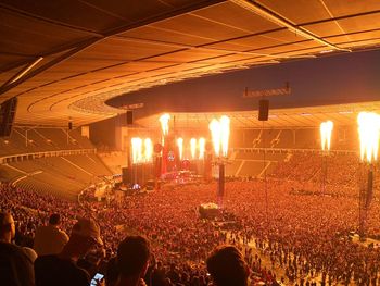 Crowd at music concert
