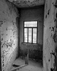 Interior of abandoned building