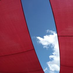 Low angle view of modern building against sky