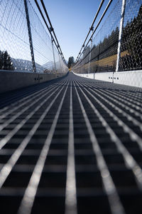 High angle view of bridge