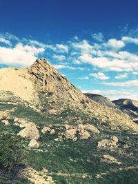 Scenic view of mountain against sky