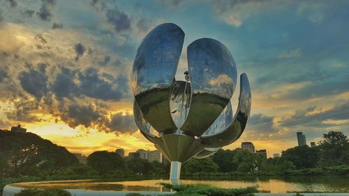View of cloudy sky at sunset
