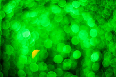 Defocused image of illuminated lights