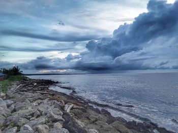 Scenic view of sea against sky