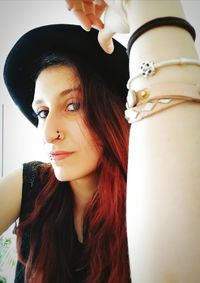 Portrait of beautiful young woman