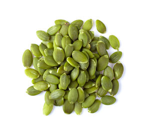 Close-up of green beans against white background