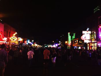 Crowd at night