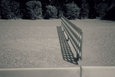 Surface level of empty road