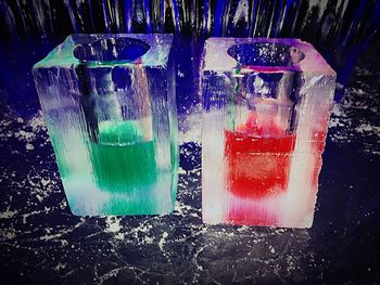 Close-up of food on table