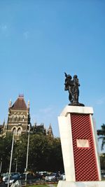 Low angle view of statue