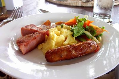 Close-up of food in plate