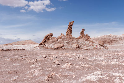 Scenic view of desert against sky