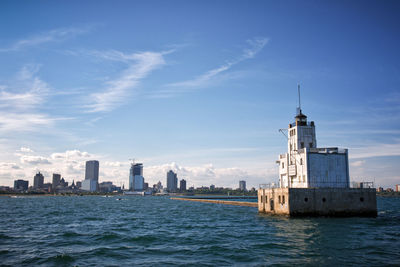 View of city at waterfront