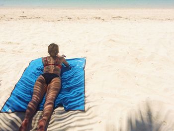 Relaxing at the beach