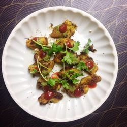 Close-up of food in plate