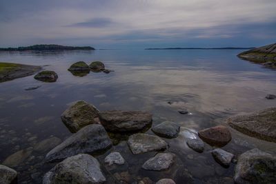 Scenic view of sea against sky