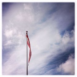 Low angle view of cloudy sky