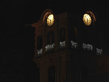 Low angle view of clock tower