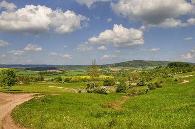 Scenic view of landscape against sky