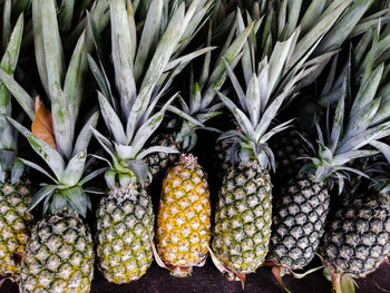 Full frame shot of fruits for sale in market