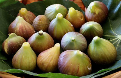 High angle view of fruits in market