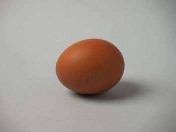 Close-up of apple against white background