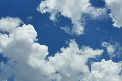 Low angle view of clouds in sky