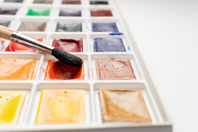 Close-up of food on table