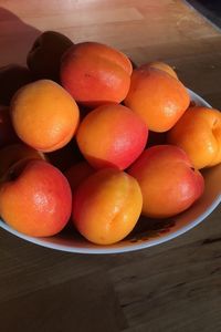 Close-up of oranges on table