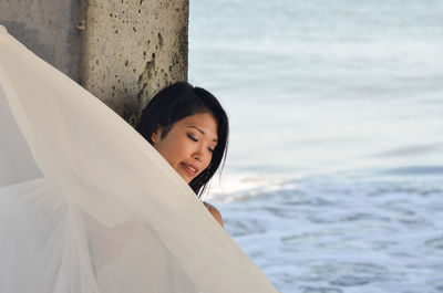 Dancer rino kamimura posing for a photo at coney island, new york city.