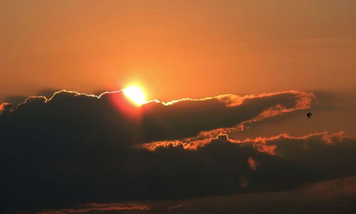 Scenic view of sky during sunset