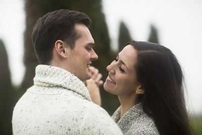 Portrait of a smiling young couple