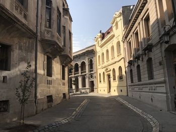 Street amidst buildings in town