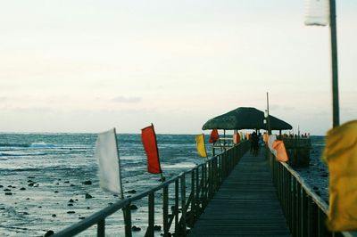 Pier on sea