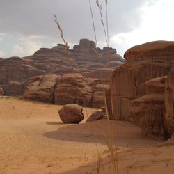 Rock formations in a desert