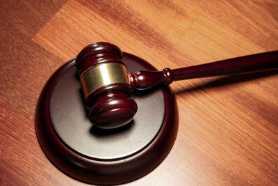 High angle view of tea on table