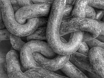 Full frame shot of rusty chain
