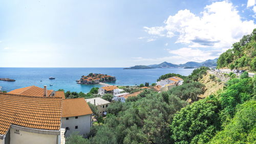 Panoramic shot of sea against sky