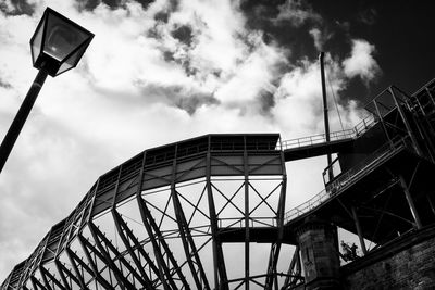 Low angle view of built structure against sky