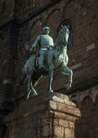 Low angle view of statue