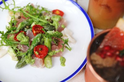 Close-up of food in plate