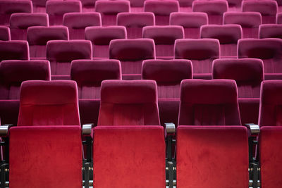 Full frame shot of empty seats