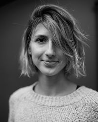 Portrait of smiling young woman