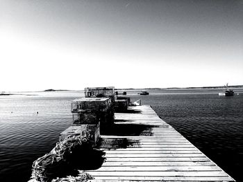 Pier on sea