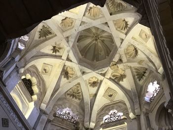 Low angle view of ceiling of building