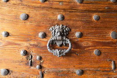 Full frame shot of wooden door