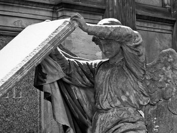 Low angle view of statue